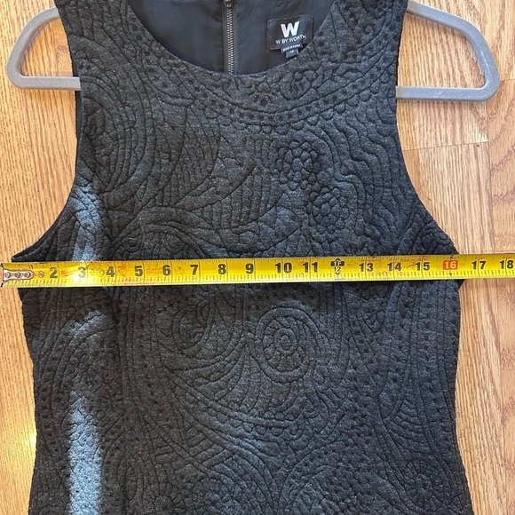 Mid Length Tank Dress Embroidery Black Size 12 - Picture 4 of 9